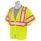 Deltaplus Safety Vest, Contrasting, Mesh, Class 3, S683P, Hi-Viz Lime, SM 62150 - alternate 4